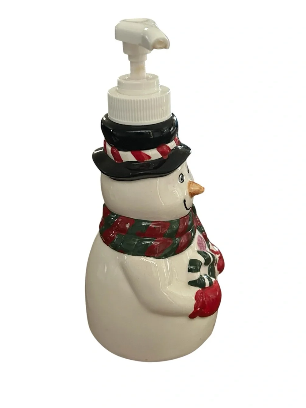 Snowman Soap Lotion Pumps Dispenser Lot Christmas Holiday‎ Bathroom Decor Winter